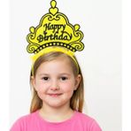 Renas Store Üreticiniz Sarı Happy Birthday Prenses Tacı – Doğum Günü Taç Anessiworldesuarı