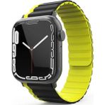 Renas Store Watch 42MM Mo-Wb1 Çift Renk Mıknatıslı Kordon (Saat Değildir) - Siyah-Sarı - Seçenek
