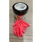 Renat Carp Renat Trout Bait Sarımsak Kokulu Silikon Kurtçuk Alabalık Yemi 15 Pcs - Kırmızı