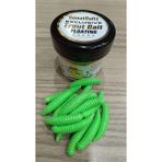 Renat Carp Renat Trout Bait Sarımsak Kokulu Silikon Kurtçuk Alabalık Yemi 15 Pcs - Yeşil