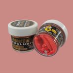 Renat Trout Bait Peynir Kokulu Silikon Kurtçuk Alabalık Yemi 15 Pcs - Kırmızı