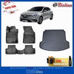 Renaul Megane 4 Sedan 3D Havuzlu Paspas ve Bagaj Havuzu (Çift Cepli) 2016-2017-2018-2019-2020-2021-2022-2023-2024-2025 - Siyah