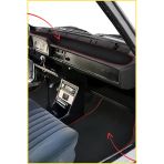 Renault 12 Toros 5 Parça Araç Oto Halı Paspas & Renault 12 Toros Torpido Kaplama Halısı