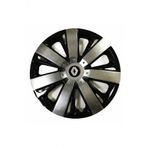 Renault 12 Uyumlu 15 Inç Piano Black Siyah Beyaz Renkli Jant Kapağı 4 Adet