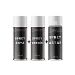 Renault 205139 Çakmak Taşı Gri Sprey Rötuş Boyası + Vernik + Astar