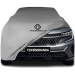 Renault Austral (2022 - ) Gri Kumaş Araba Branda Logolu Penye Oto Branda - Araç modeline özel tasarım