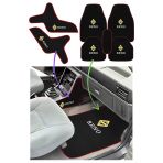 Renault Broadway R9 R11 Spring Elmas Logolu 5’Li Oto Halı Paspas & Vites Konsol Yan Koruma Halısı