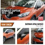 Renault Captur 2013-2020 Batman Yarasa Ayna Kapağı Piano Black