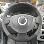 Renault Clio 2 Araca Özel Direksiyon Kılıfı (Nokta Alcantra)