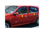 Renault Clio 2 HB Krom Cam Çıtası 4 prç. 1999 Üzeri P. Çelik