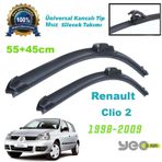 Renault Clio 2 Yeo Aeroflex Muz Silecek Takımı