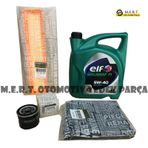 Renault Clio 3 1.2 16v Yağ Bakım Filtre Seti (2005-2012) Elf 5w40