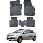 Renault Clio 3 2005-2012 Uyumlu Araca Özel Lüx 4d Paspas - Siyah
