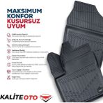 Renault Clio 3 2005 Model Kancasız Bagaj Havuzu Araca Özel Siyah Havuzlu Paspas Takımı Sett