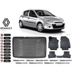 Renault Clio 3 2008 Model Kancasız Bagaj Havuzu Araca Özel Siyah Havuzlu Paspas Takımı Sett