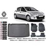 Renault Clio 3 2010 Model Kancalı Bagaj Havuzu Araca Özel Siyah Havuzlu Paspas Takımı Sett
