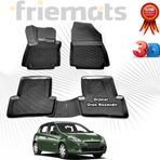 Renault CLİO 3 HB 3D Havuzlu Paspas 2006 - 2012 Arası Siyah 4 Parça Friemats