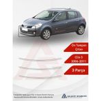 Renault Clio 3 Hb 5d Ön Tampon Çıtası 3 Parça 2009-2012 Krom Paslanmaz Çelik