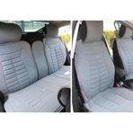 Renault Clio 3 Lüx Oto Koltuk Minderi Ön Arka 5'li Set FIVESTAR Serisi GRİ