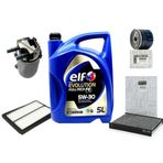 Renault Clio 4 1.5 Dci Filtre Bakım Seti Ve Elf Motor Yağı 5W-30 5LT DPF Lİ