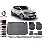 Renault Clio 4 2017 Model Bagaj Havuzu Araca Özel Siyah Extra Havuzlu Paspas Takımı