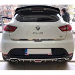 Renault Clio 4 Arka Tampon Difüzör Gri