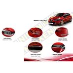 Renault clio 4 komple krom nikelaj kaplama seti 2012+