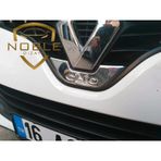 Renault Clio 4 Krom Amblem Çerçevesi 2012-2016 Paslanmaz Çelik