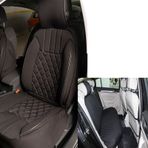 Renault Clio 4 Lüx Oto Koltuk Minderi Ön Arka 5'li Set ELEGANCE Serisi SİYAH