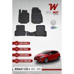 Renault Clio 4 Uyumlu Paspas 2013 2019 Arası 3D Havuzlu Paspas Seti - Siyah