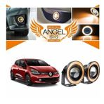 Renault Clio 4 Uyumlu, Universal Mercekli Led Angel Sis Farı, 76mm Turuncu Renk