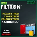 Renault Clio 5 1.0 1.3 TCe Filtron Filtre Bakım Seti 2019-2023