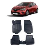 Renault Clio 5 2020 ve Sonrası Araca Özel Kauçuk 4d Havuzlu Paspas Takımı - Siyah