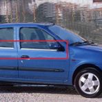 Renault Clio Symbol 1999 2006 4 Parça Krom Cam Çıtası