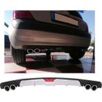 Renault Clio Uyumlu Body Kit Difüzör 4 Çıkış Gri Yuvarlak