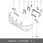 Renault Duster 2010- Tampon Alt Deflektörü Sol (Oem No:214990059R)