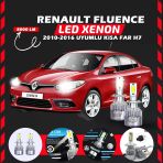 Renault Fluence 2010-2016 Kısa Far Uyumlu Şimşek Etkili Led Xenon Performance Series H7