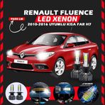 Renault Fluence 2010-2016 Kısa Far Uyumlu Şimşek Etkili Led Xenon Pro Series H7