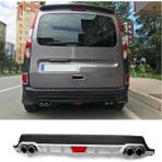 Renault Kango 12-18 Uyumlu Body Kit Difüzör 4 Çıkış Yuvarlak Gri Model 1