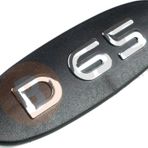 Renault Kangoo 1998-2005 İçin Siyah D65 Monogram Amblemi Yazısı