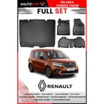 Renault Kangoo 2025 Model Bagaj Havuzu+Paspas Takımı Full Set - Siyah