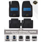 Renault Kangoo Express 1994-2000 Model Uyumlu 4D Line Mavı Havuzlu Paspas Universal-Yumuşak Kaymaz Taban