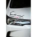 Renault Kangoo Express Sport Mind Far Sticker Siyah Zemin Kırmızı Yazı Şerit Tasarım Oto Aksesuarı Kangoo Express Yazılı - Siyah - Kırmızı - 30 cm