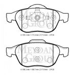 Renault Laguna 2002/2005 155.3x71x17/156.3x68.7x17 Ön Fren Diski