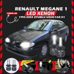 Renault Megane 1 1995-2003 Uzun Far Uyumlu Şimşek Etkili Led Xenon Premium Series H1