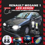Renault Megane 1 1995-2003 Uzun Far Uyumlu Şimşek Etkili Led Xenon Pro Series H1