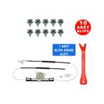 Renault Megane 1 1996-2003 7700834346 Sag Ön Cam Kriko Tamir Set 184760626