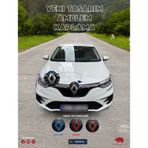 Renault Megane 16-20 Yeni Tasarım Amblem Kaplama Sticker Siyah&gr