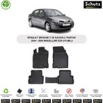 Renault Megane 2 2004-2009 Modelleri Için Uyumlu 3D Havuzlu Oto Paspas - Siyah