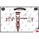 Renault Megane 2 Dijital 2003-2009 Torpido Konsol Trim Göğüs Maun Kaplama Set 57 Parça Maun Renk